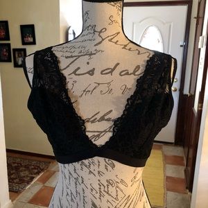 Black lace bra XL